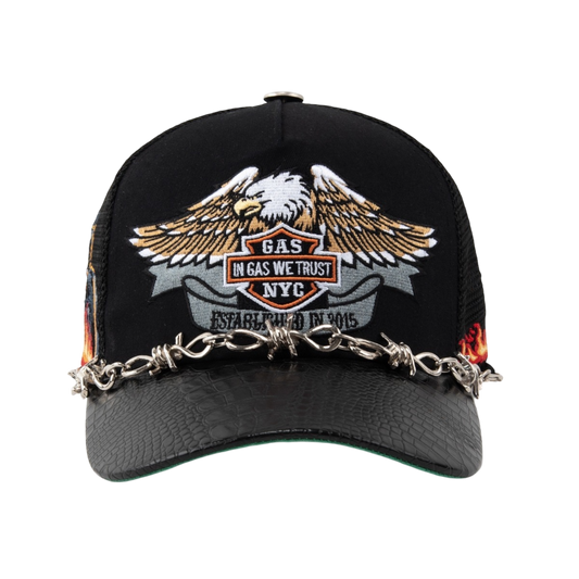 Gas biker trucker hat