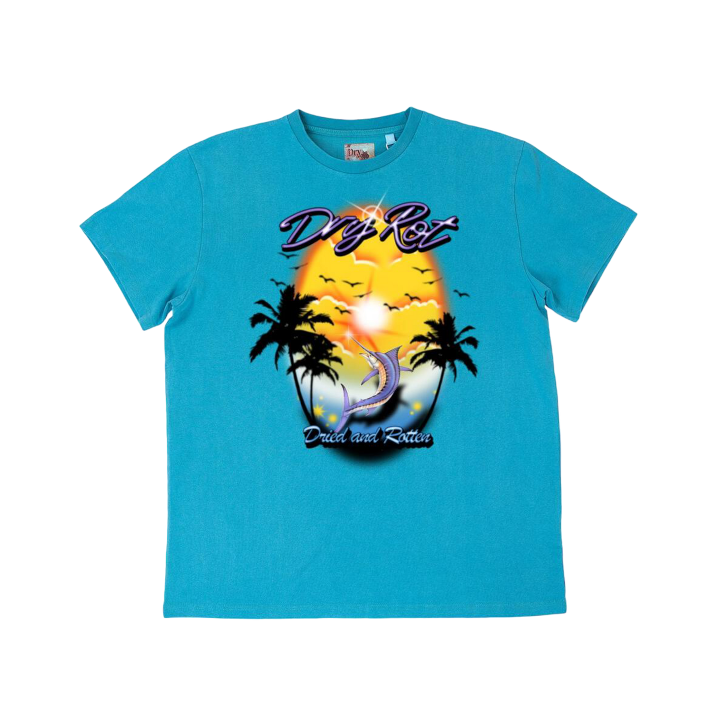 Dry Rot Sunset Tee (Teal)