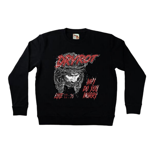 Dry Rot Black Psalm Crewneck