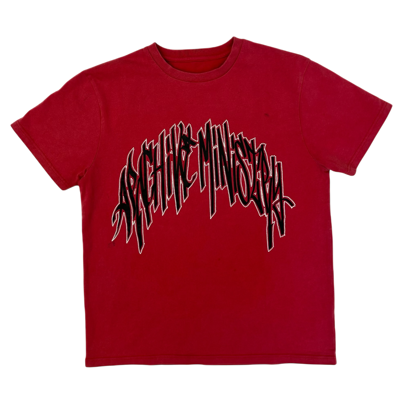 AM Script Tee (Washed Red)